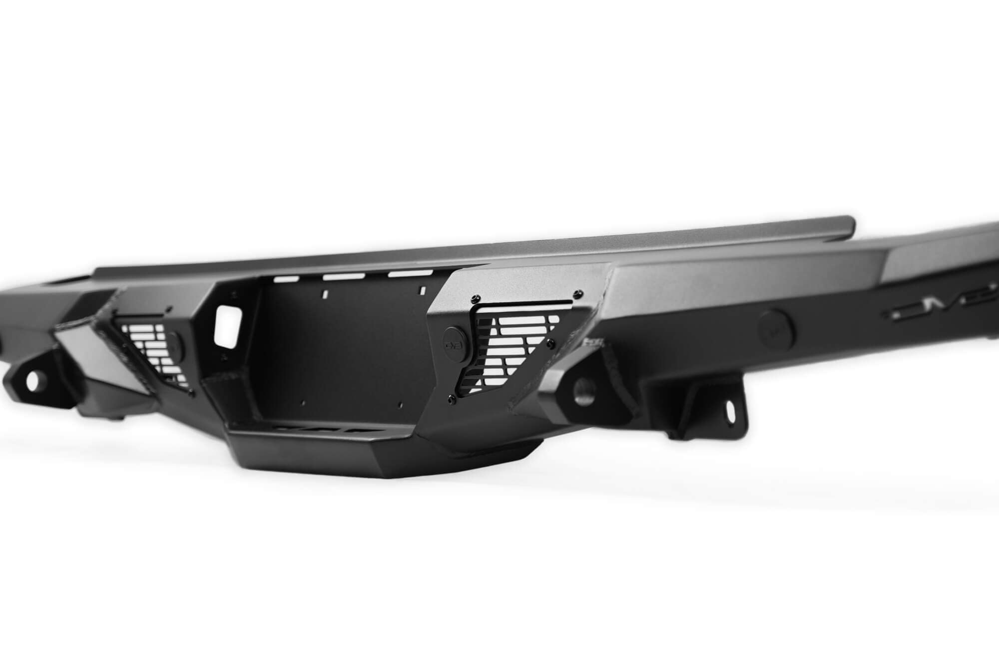 DV8 Offroad Rear Bumper Spec Series for 2020-2025 Jeep Gladiator JT | High Clearance Design | Accepts (2) up to 3" Pod Lights | Compatible OEM Hitch & Factory Sensors | ¾” D-Ring Shackles