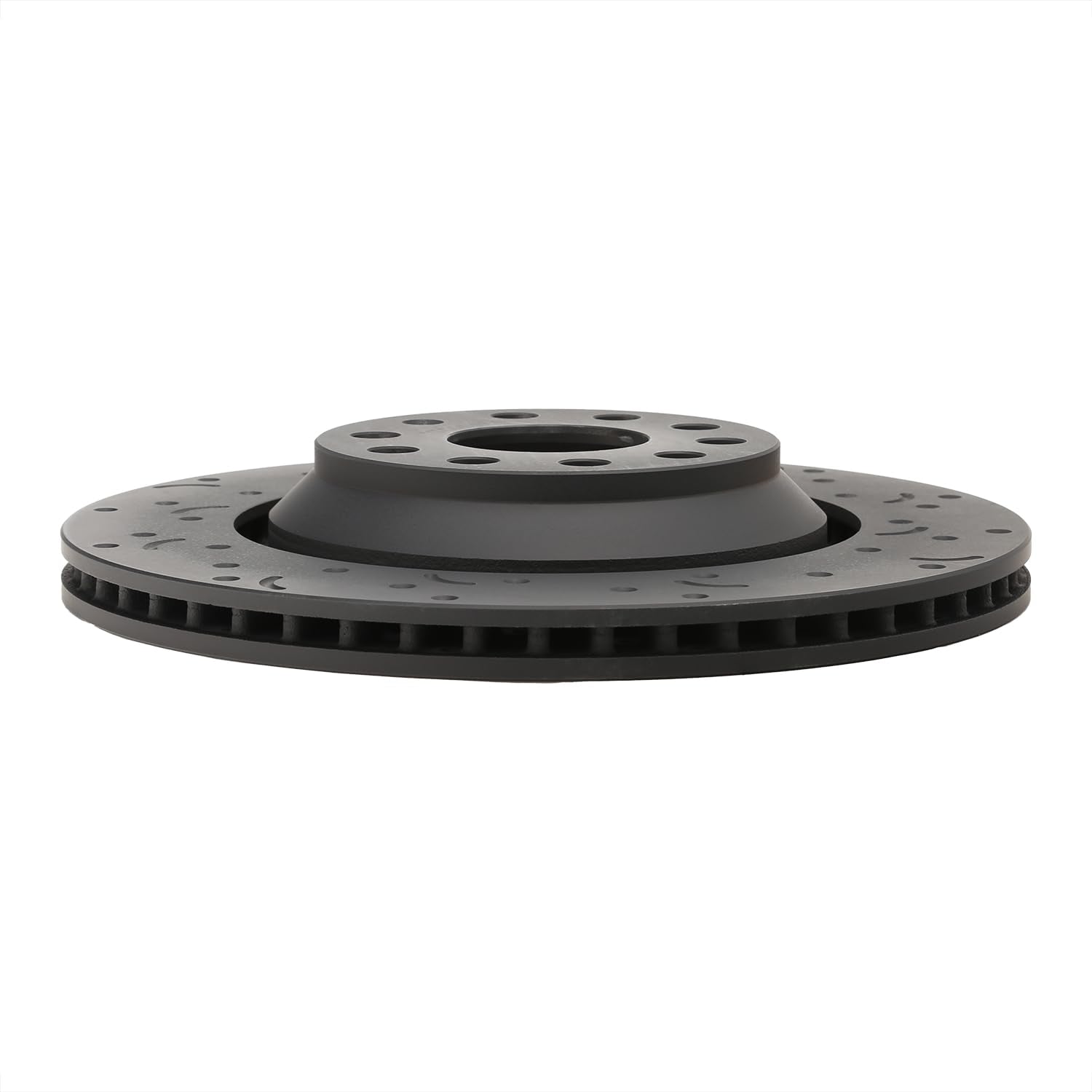 Talon Cross-Drilled and Slotted Vented Rotor, Hawk Performance Brakes, 12.2 in. Diameter, 1.91 in. Height
