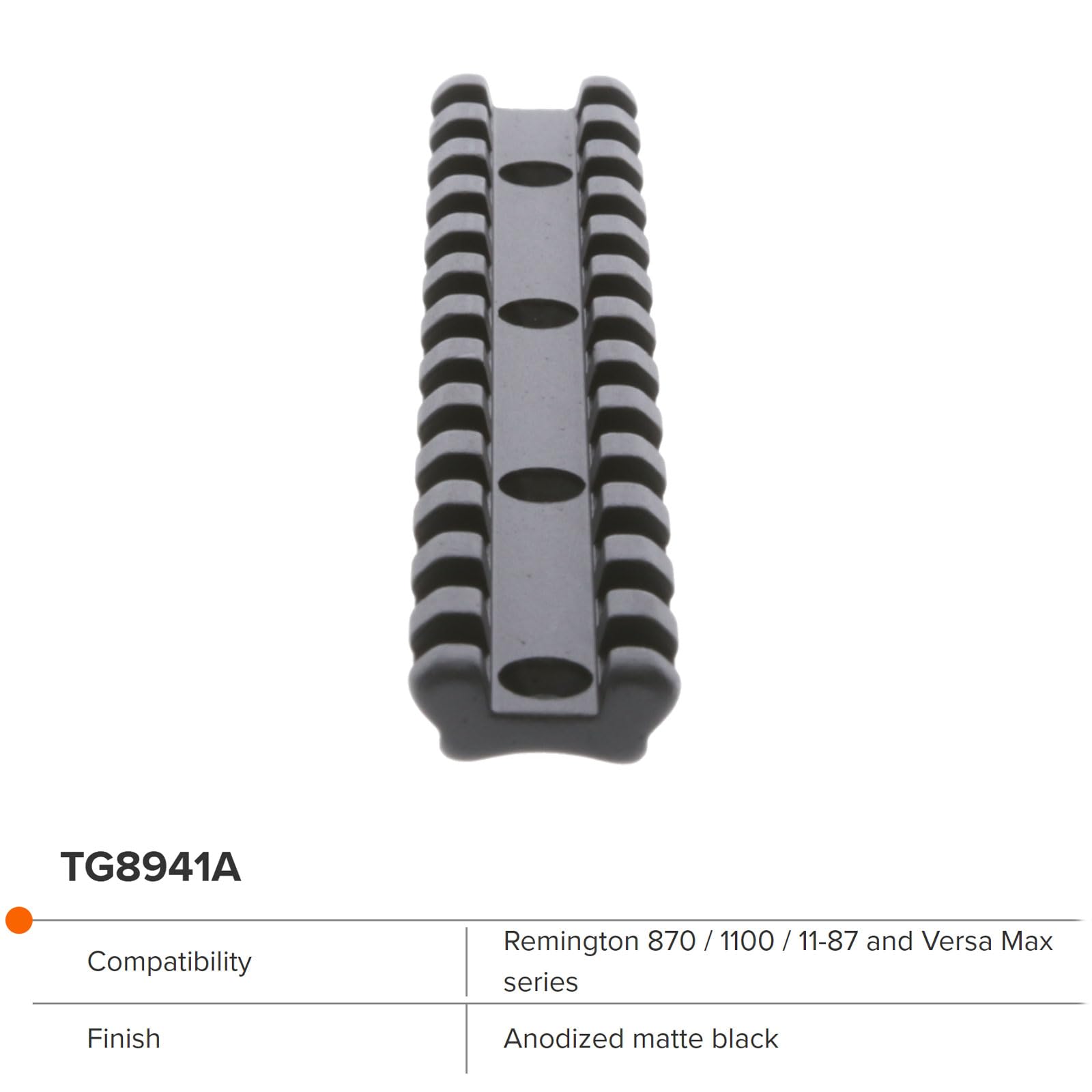 Tactical TRUGLO Hunting Shooting Durable Aluminum Mounting Picatinny Optic Rail Compatible with Picatinny & Weaver-Style Rings Screws Wrench Included for Remington 870/1100 / 11-87 Versa Max Series