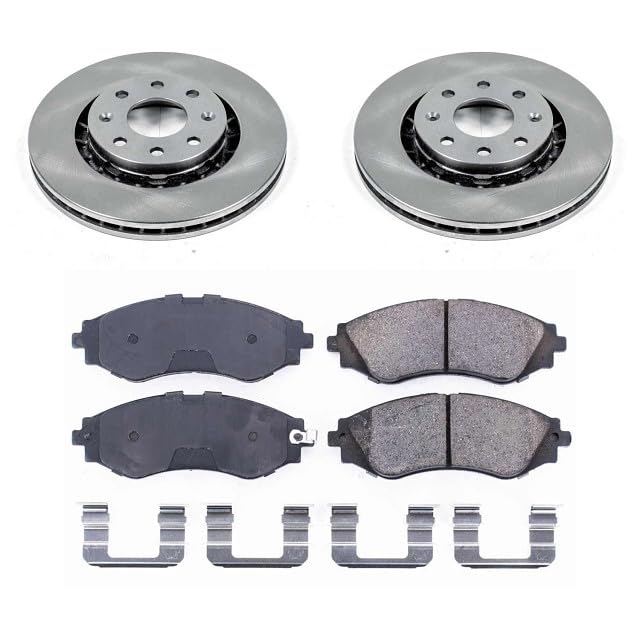 Power Stop Autospecialty KOE5893 Front Replacement Brake Kit-OE Brake Rotors & Ceramic Brake Pads For Chevrolet Aveo, Chevrolet Aveo5, Chevrolet Spark, Chevrolet Spark EV, Pontiac G3 [Model Specific]