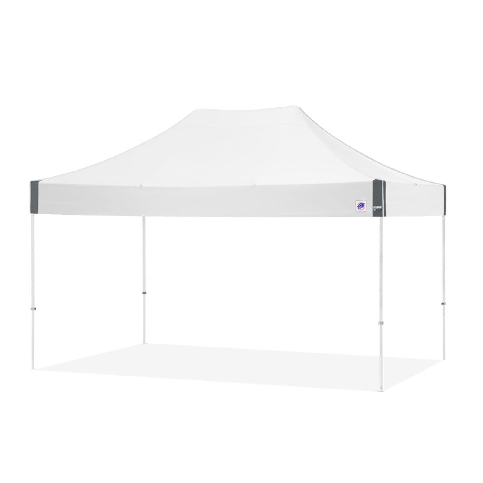 E-Z UP Instant Shelter Eclipse Canopy, 10' x 15', White Steel Frame and Professional Grade Royal Blue Top