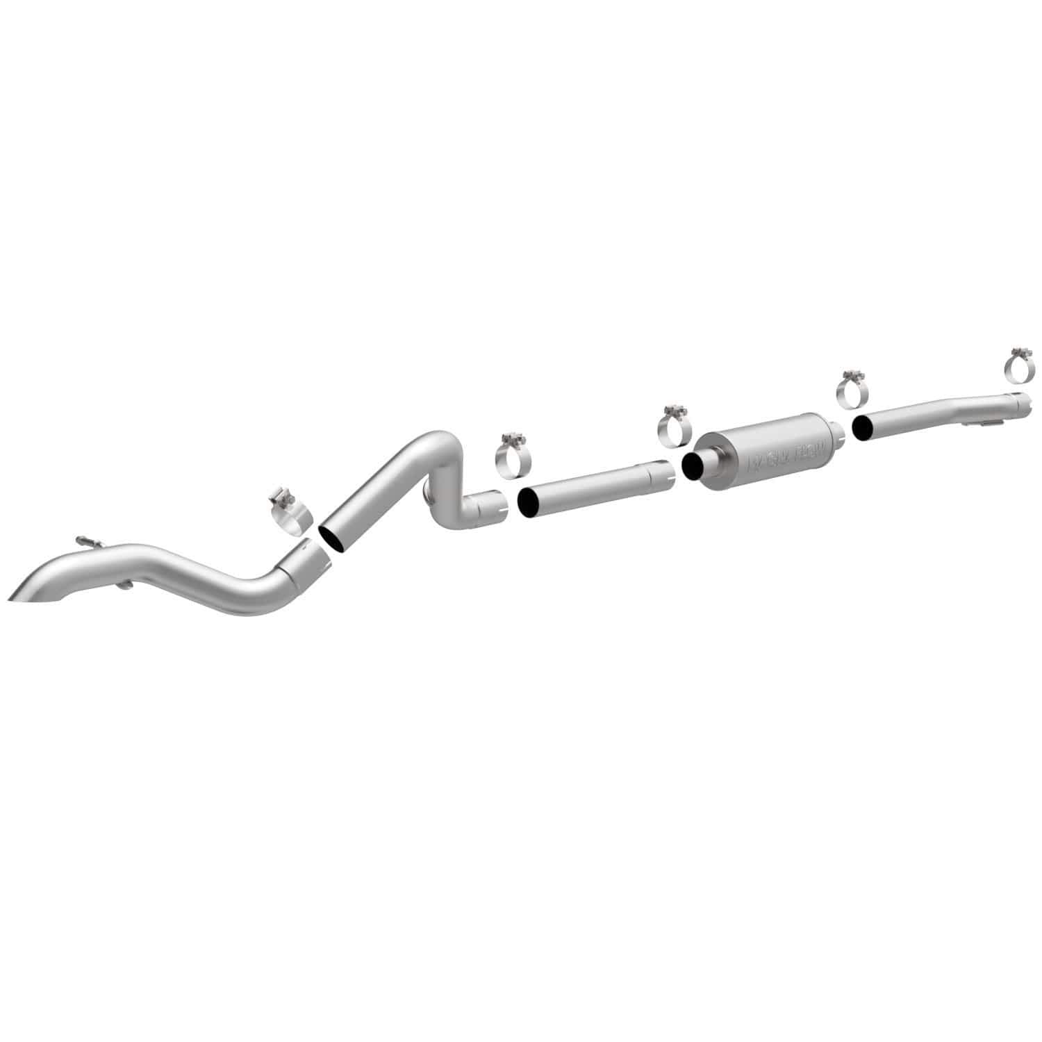 2007-2011 Jeep Wrangler MagnaFlow Rock Crawler Series Cat-Back Performance Exhaust System, V6 3.8L
