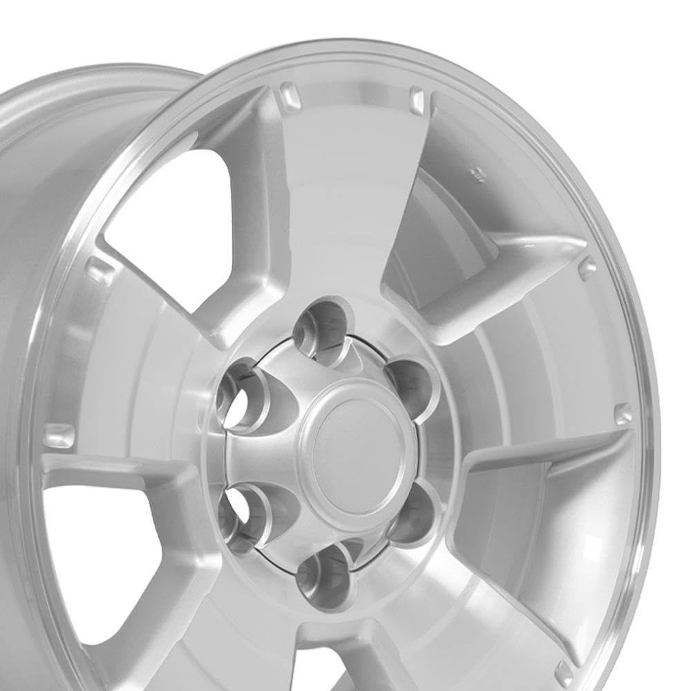 17 Inch OE Wheels TY09 Rim Fits 4Runner Style 6x139.7 17x7.5 Gloss Silver Machined - Hollander 69429 (1)