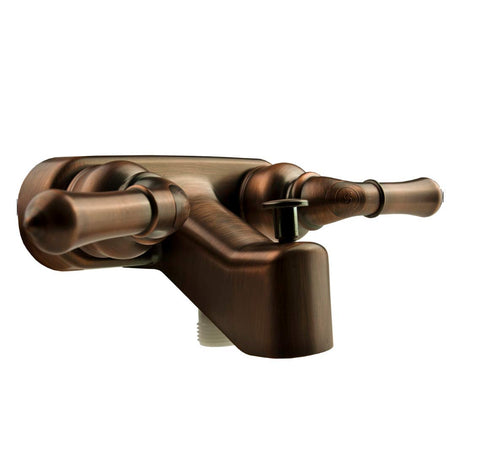 Dura Faucet RV Tub, Shower Faucet Valve Diverter DF-SA110C-ORB with Classical Handles (Bronze Finish)