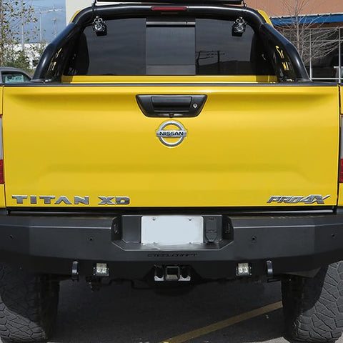 Fortis SteelCraft 76-24080 - Full Width Textured Black Rear HD Bumper