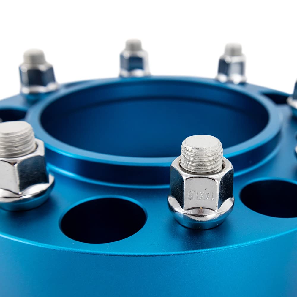 Borne Mishimoto Off-Road Wheel Spacers, 6X139.7, 1.00 Inch Thick Compatible with Ford Bronco/Ranger, Blue