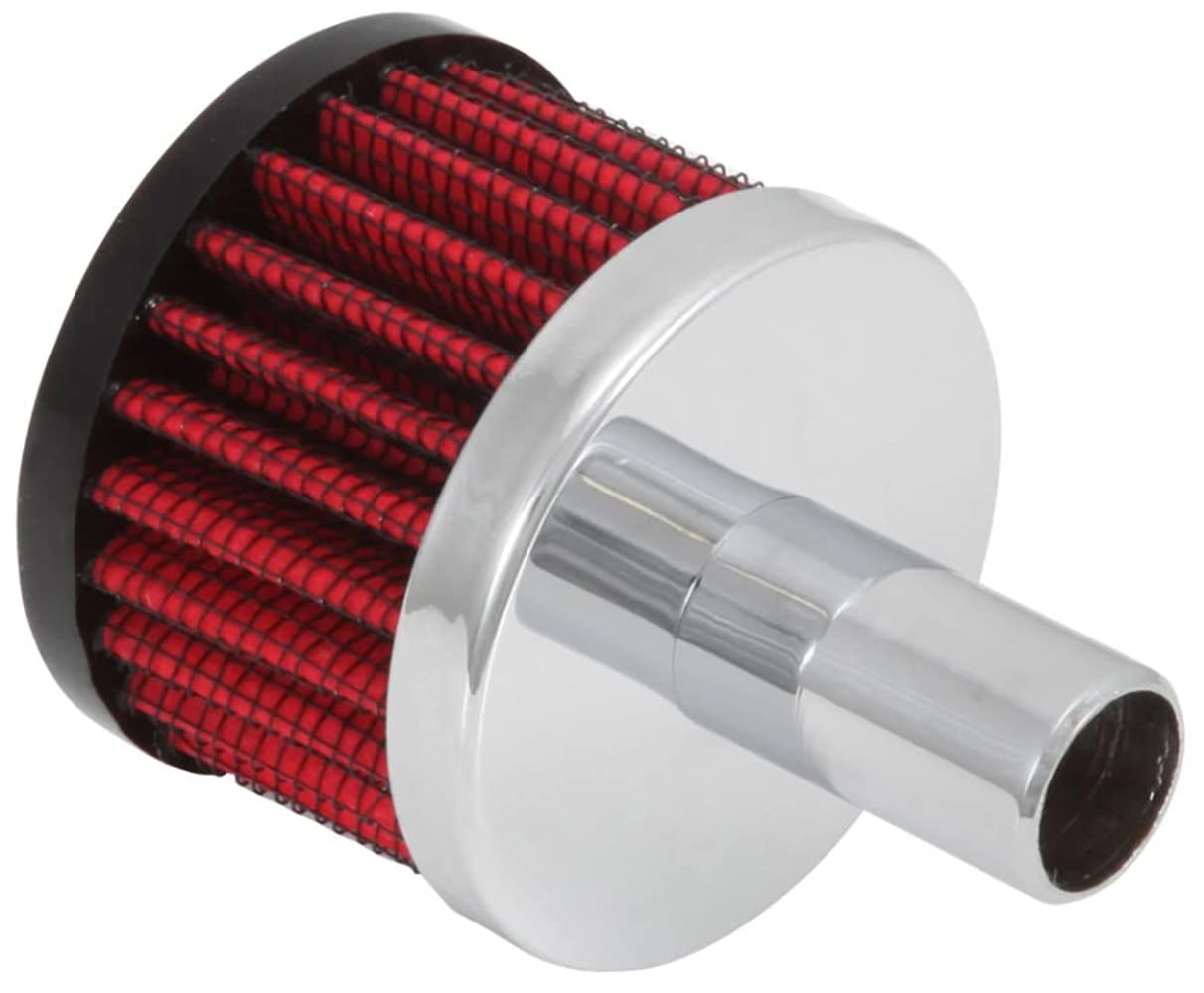 K&N Air Filter/Breather Vent: High Performance, Premium, Washable, Replacement Engine Filter: Filter Height: 1.5 in, Flange Length: 1 in, Shape: Breather, 62-1020