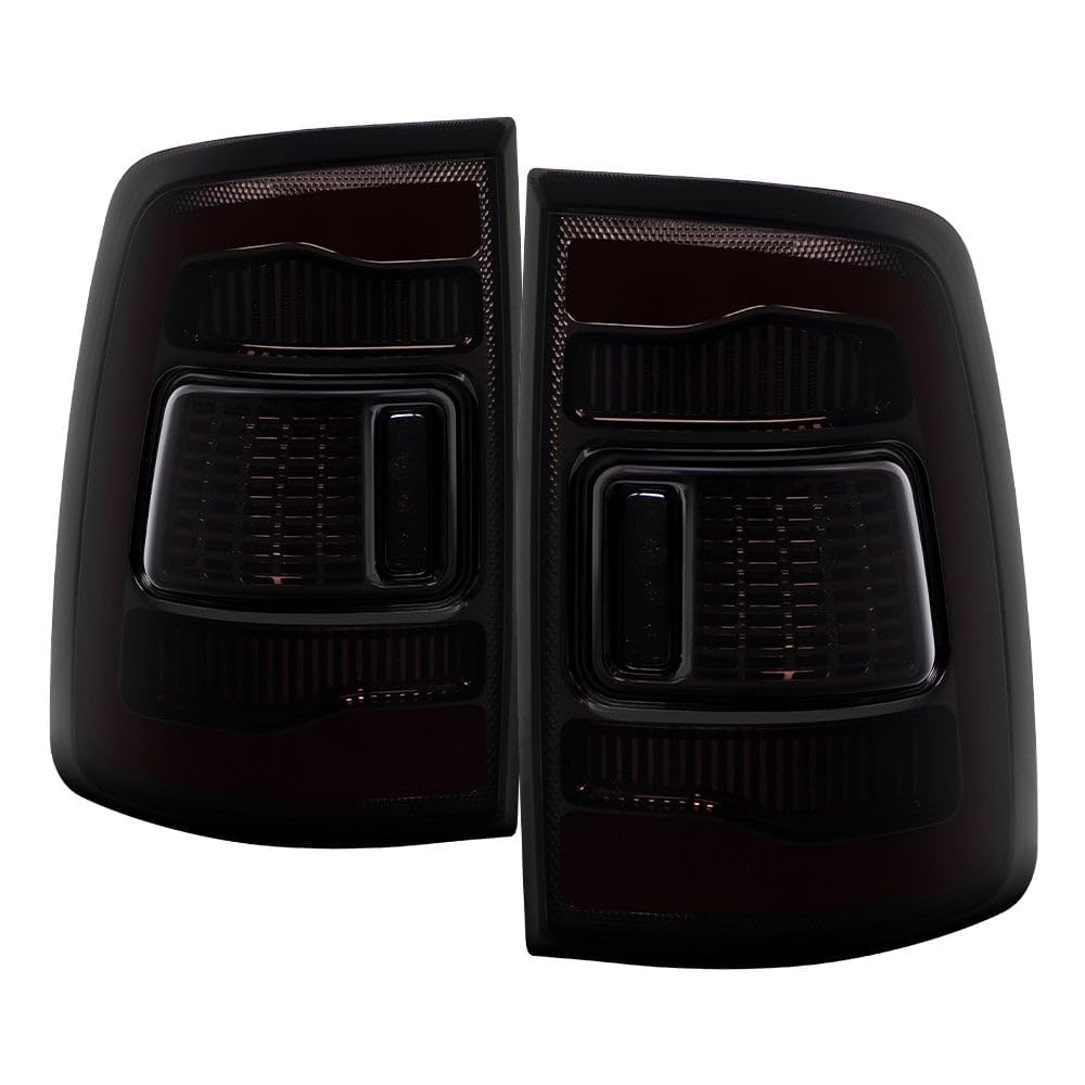 Dodge Ram 1500 Spyder (xTune) 09-18 / Ram 2500/3500 10-19 LED Tail Lights - Incandescent Model only (Not Compatible with LED Model) - Black Smoke Lens