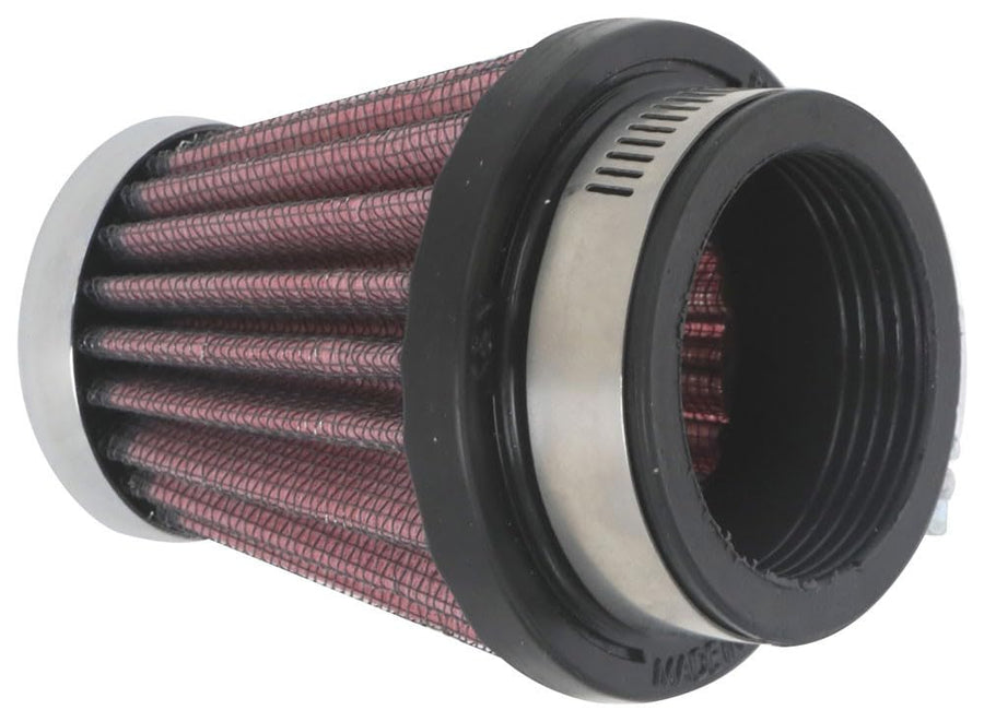 K&N Original High-Flow Lifetime Universal Clamp-On Air Filter:Performance, Premium, Washable: Flange Diameter: 1.875 In, Filter Height: 3 In, Flange Length: 0.625 In, Shape: Round Tapered, RC-1090