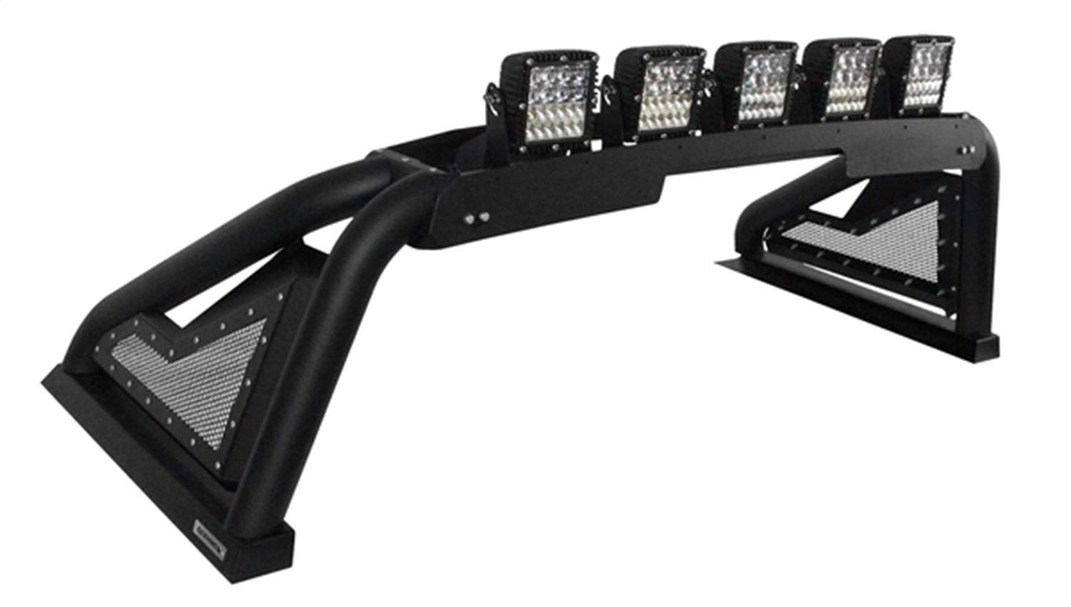 Go Rhino 2.0 Sport Bar w/Power Actuated Retractable Light Mount | Mild Steel, Textured Black | 911600T | Fits 2015-2024 Ford F-150 & Other Full Size Trucks (See Description)
