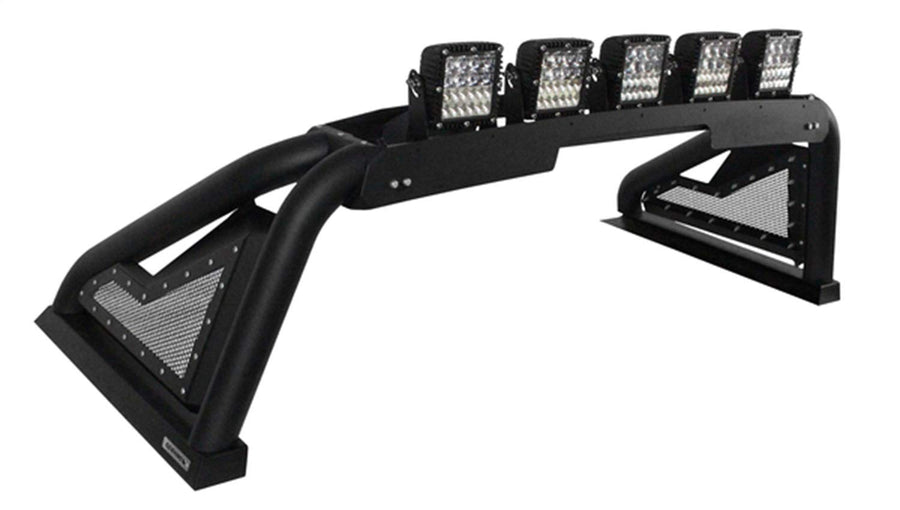 Sport Bar 2.0 Go Rhino w/Power Actuated Retractable Light Mount | Mild Steel, Textured Black | 915600T | Fits 2015-2022 Chevrolet Colorado & GMC Canyon; 2016-2023 Toyota Tacoma