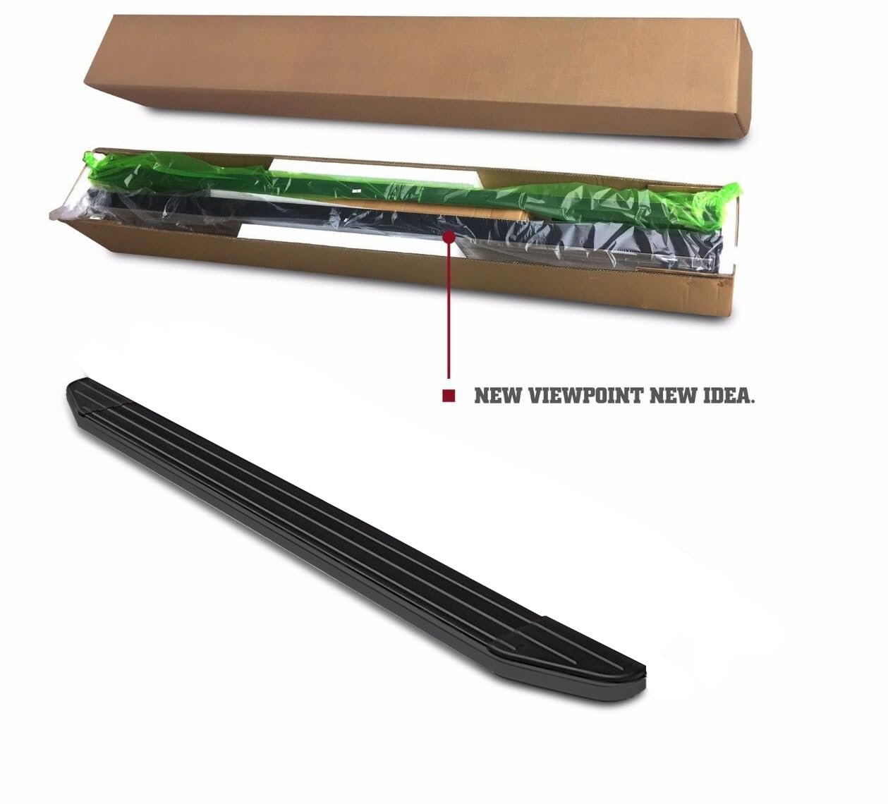 Peerless Black Horse Running Boards Compatible with 07-09 Buick Enclave|07-17 GMC Acadia (Includes 2017 Limited Model) (Excludes Denali)|2009-2017 Traverse|2007-2010 Saturn Outlook-PR-CHTRBK