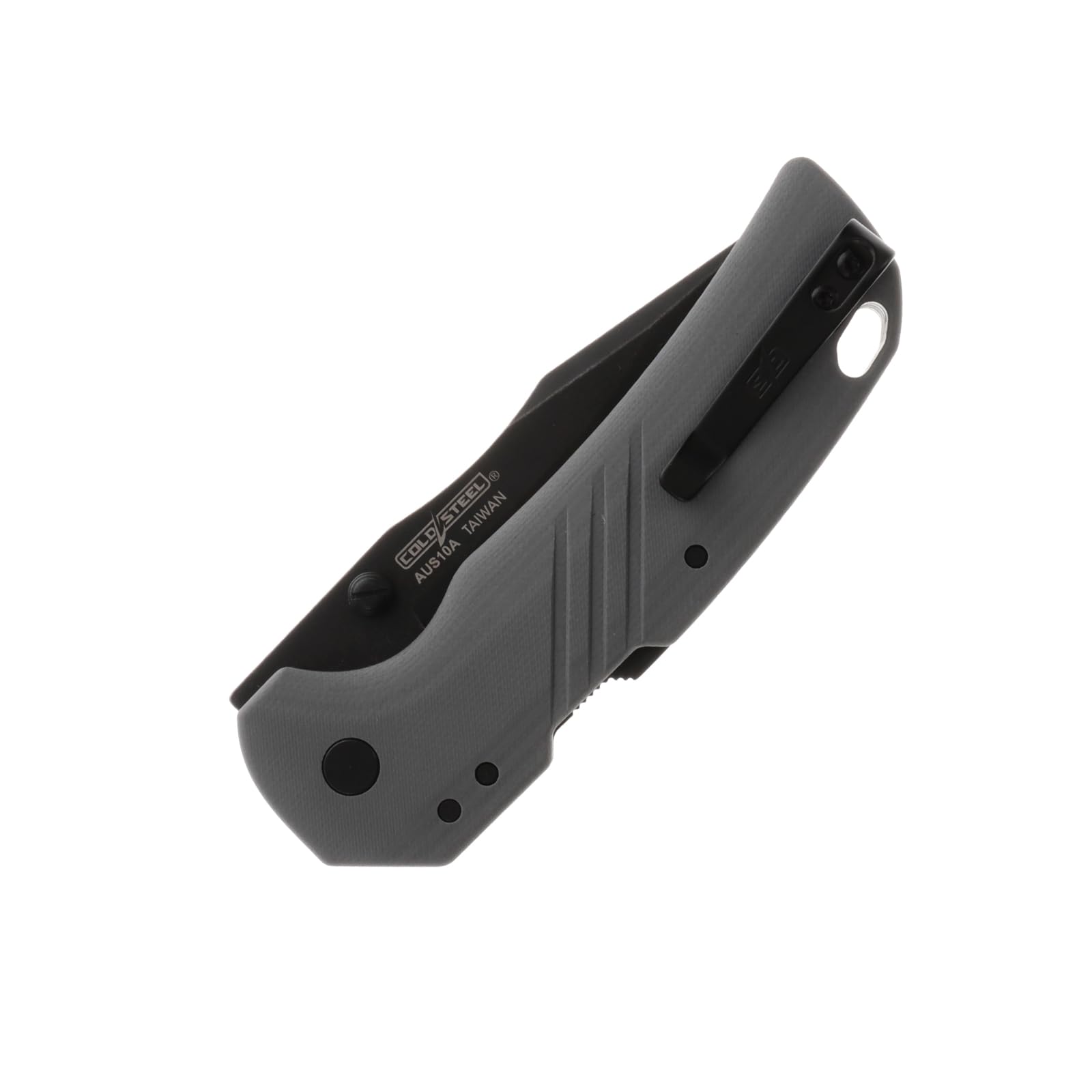 COLD STEEL 3in Engage AUS10A Steel Clip Point Blade 4.25in Grey G10 Handle Everyday Carry Tactical Ambidextrous Folding Knife