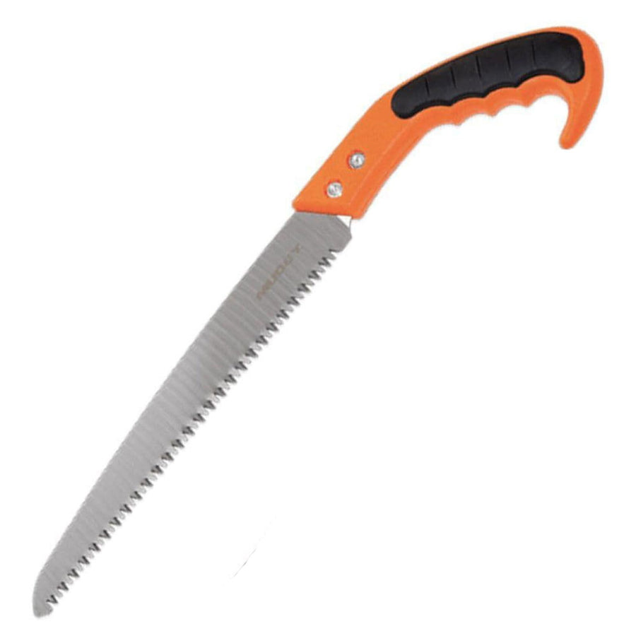 Handsaw MUDDY with Scabbard | 10.5-inch Serrated Blade Compact Durable Lightweight Ergonomic Versatile Outdoor Hunting Tree Saw | Plastic Scabbard with Belt Loop Included