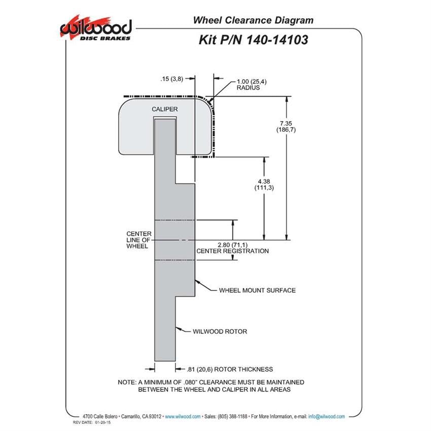 Brake Kit Wilwood 14014103