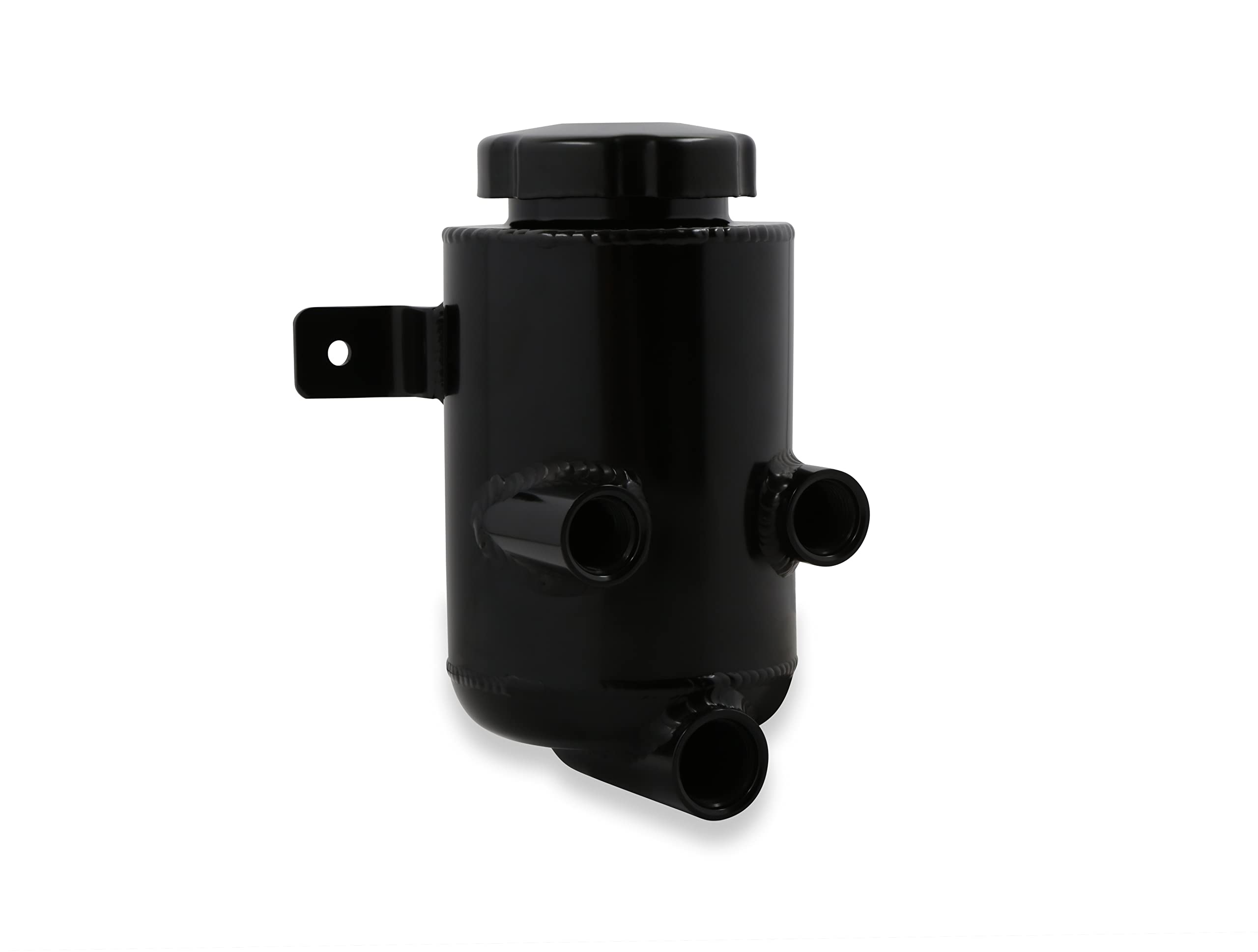 198-212 Holley Power Steering Remote Reservoir Black Aluminum