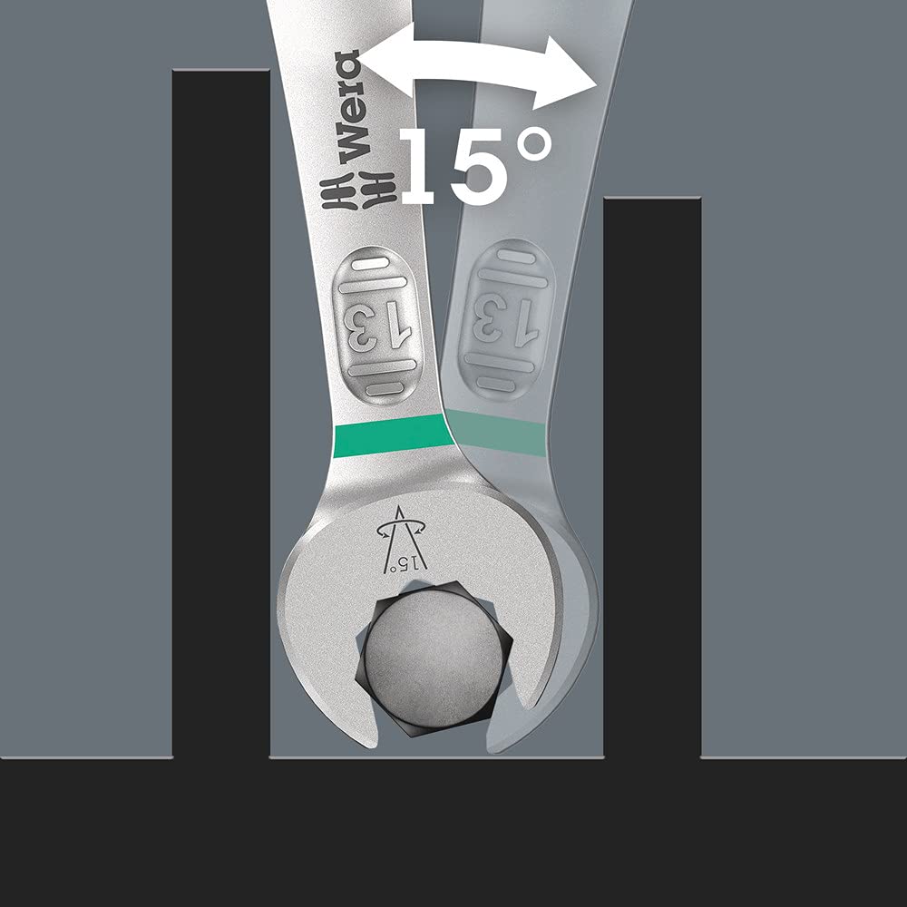 Wera 6003 Joker 11 Set 1 Combination Wrench Set, 11 Pieces