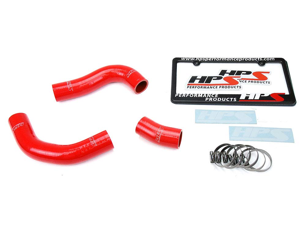 Red HPS Silicone Radiator Hose Kit Coolant 57-1776-RED