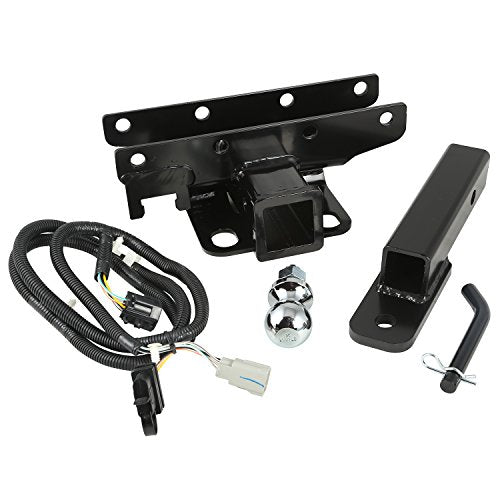 Trailer Hitch Kit Rugged Ridge 11580.53, 1 7/8 Inch Ball; 07-18 Jeep Wrangler JK