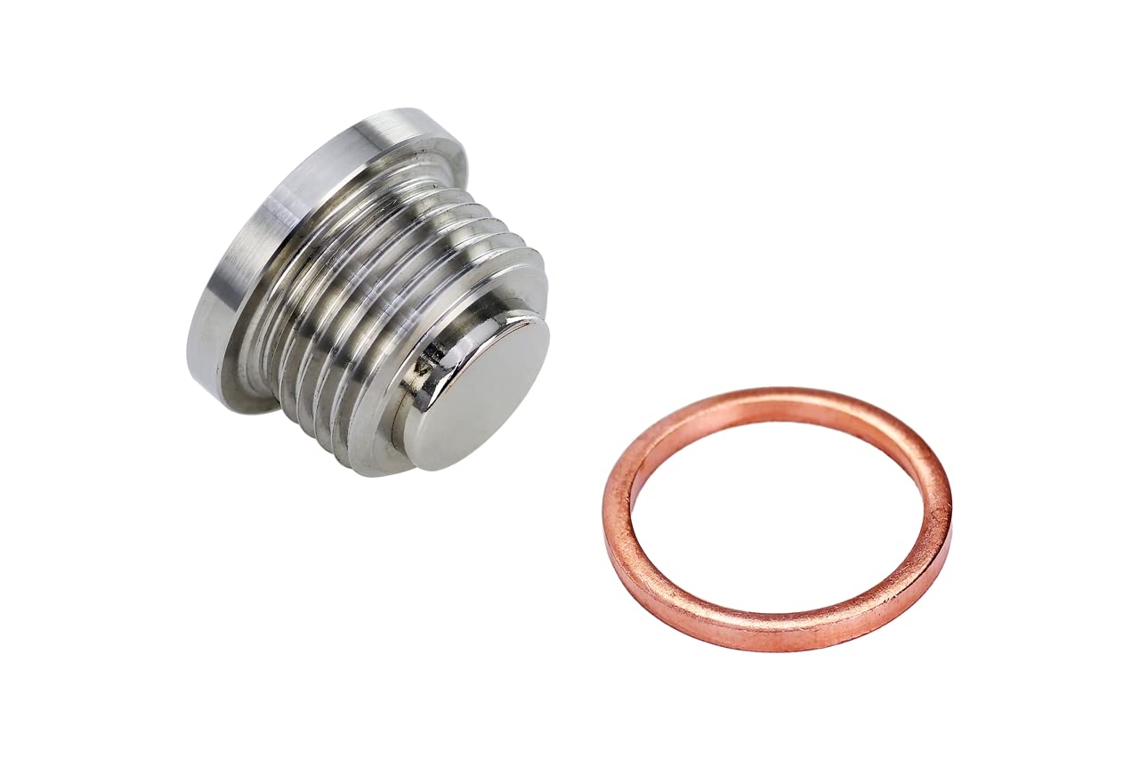 Magnetic Oil Drain Plug Bolt HPS Performance MDP-M18x150, Stainless Steel