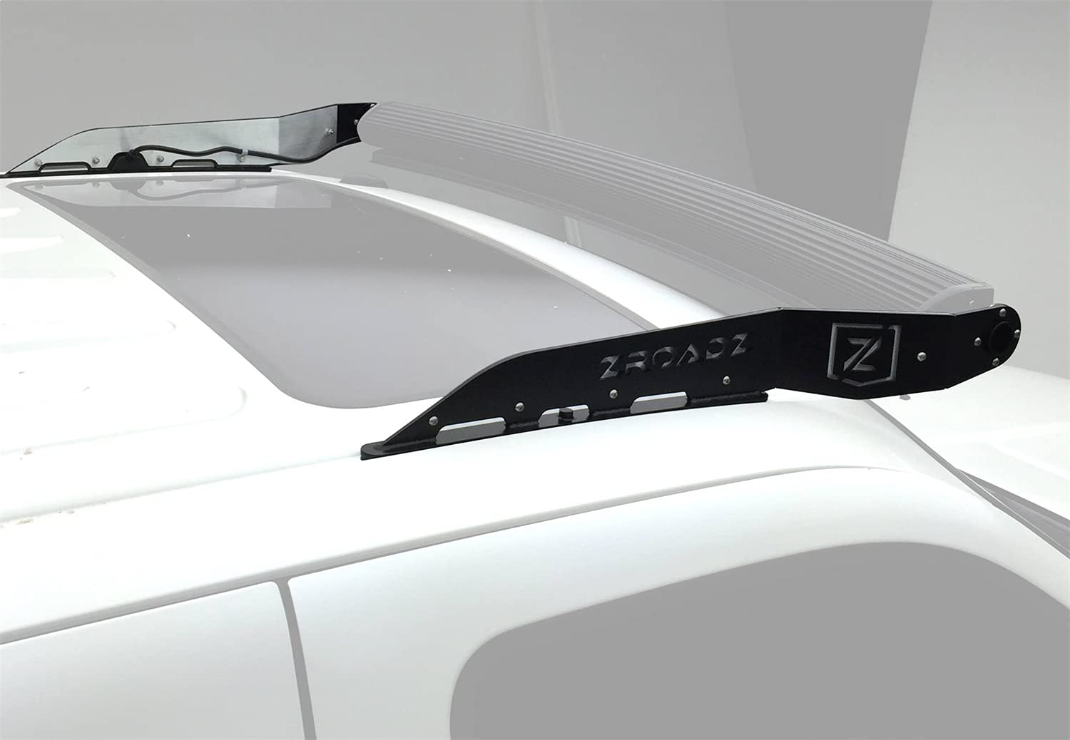ZROADZ LED Front Roof Mounting Bracket - Compatible w/ 1999-2016 All Ford F-250, F-350, F-450, F-550 - to Mount (1) 52 Inch or Similar Style Curved Light Bar (Not Included) - PN #Z331161