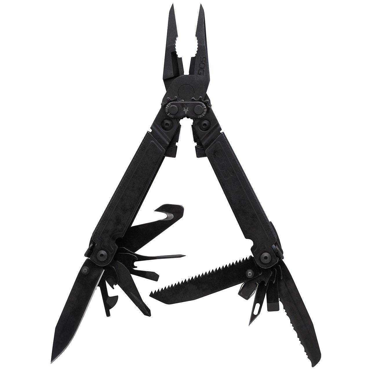 SOG PowerAccess Assist Multi-Tool Full-Sized Well-Rounded Daily Use | One-Handed Assisted Opening | 21 Tools, Black