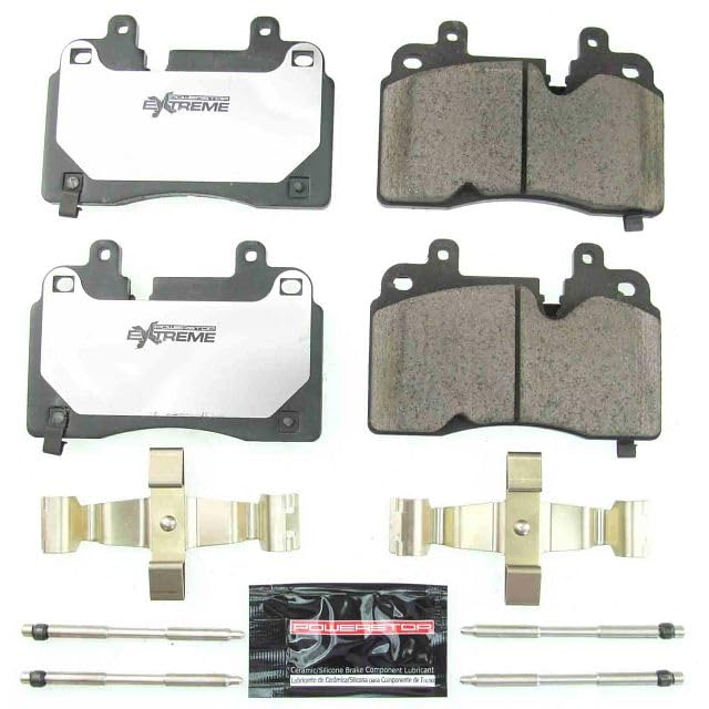 Z26-8007 Power Stop, Z26 Street Warrior Front Carbon Fiber Ceramic Brake Pads with Hardware For Chevrolet Corvette 2020-2023 [Model Specific]