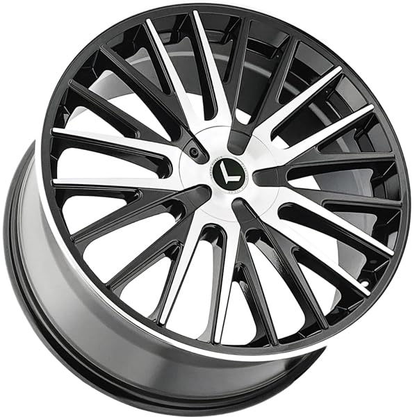 KR185 Double Down Kraze 22x8.5 5x100/5x4.5" +38mm Black/Machined Wheel Rim