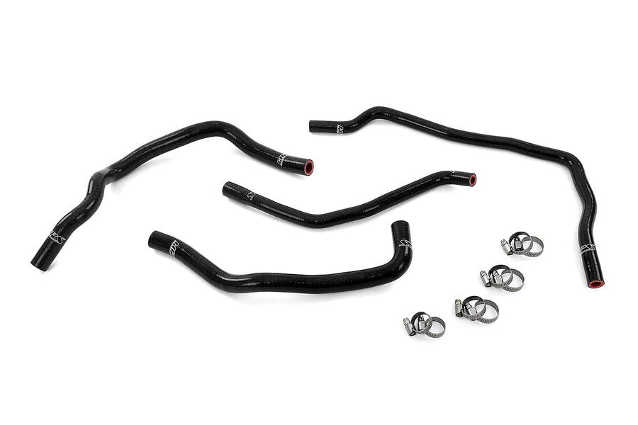 HPS Performance Silicone Black Heater And Expansion Tank Coolant Hoses Compatible for 2008-2015 Scion xB 2.4L, 57-2102-BLK