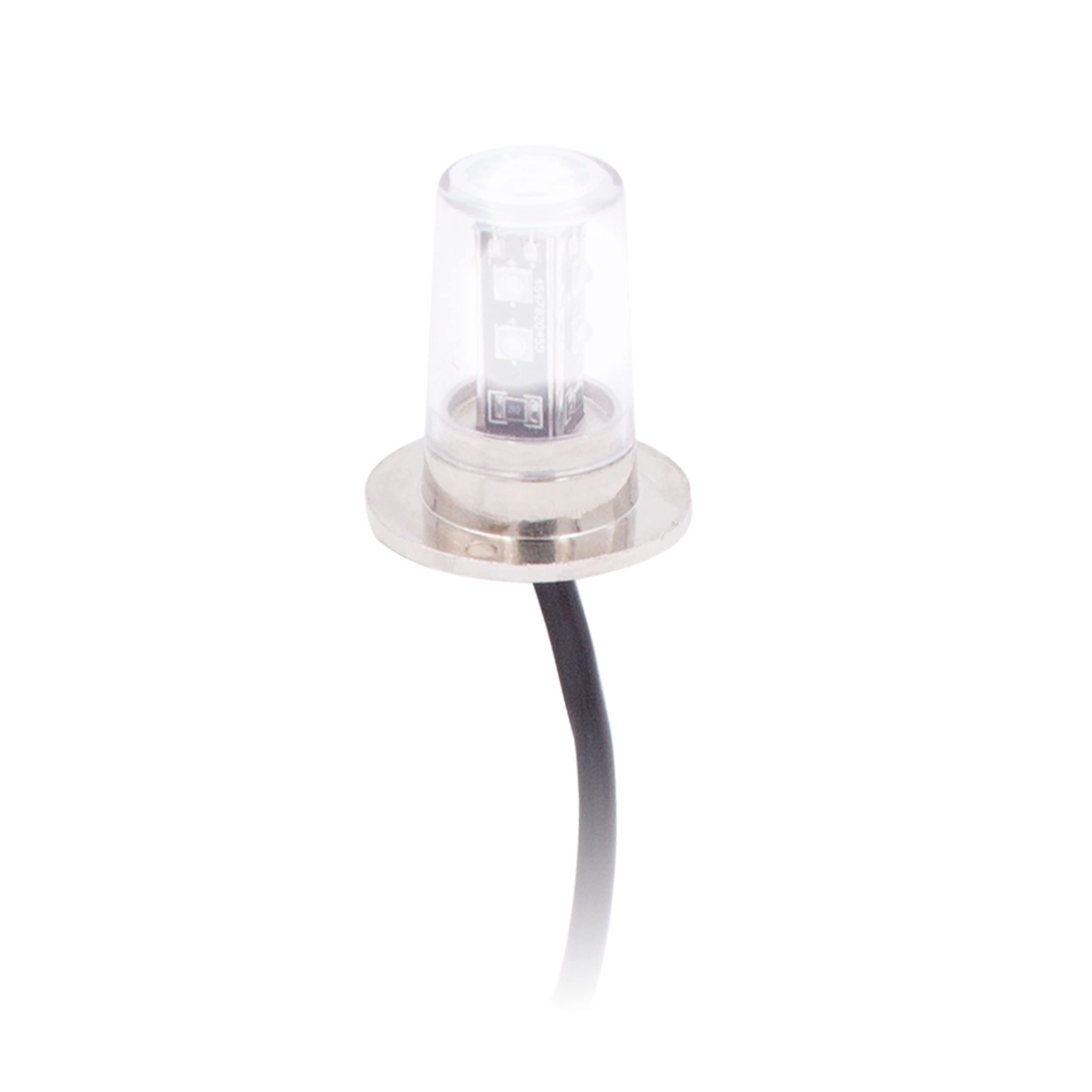 White LED Strobe Light Bulb - HEISE 8 LED (HE-MUSTR-S1W)
