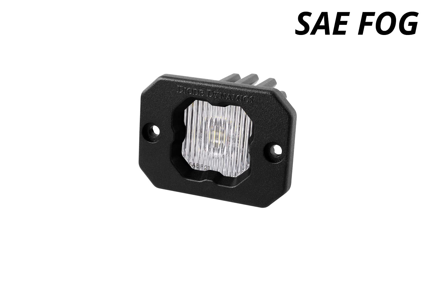 Diode Dynamics SSC1 SAE/DOT Fog LED Pod (one) Flush Mount w/Amber Backlight