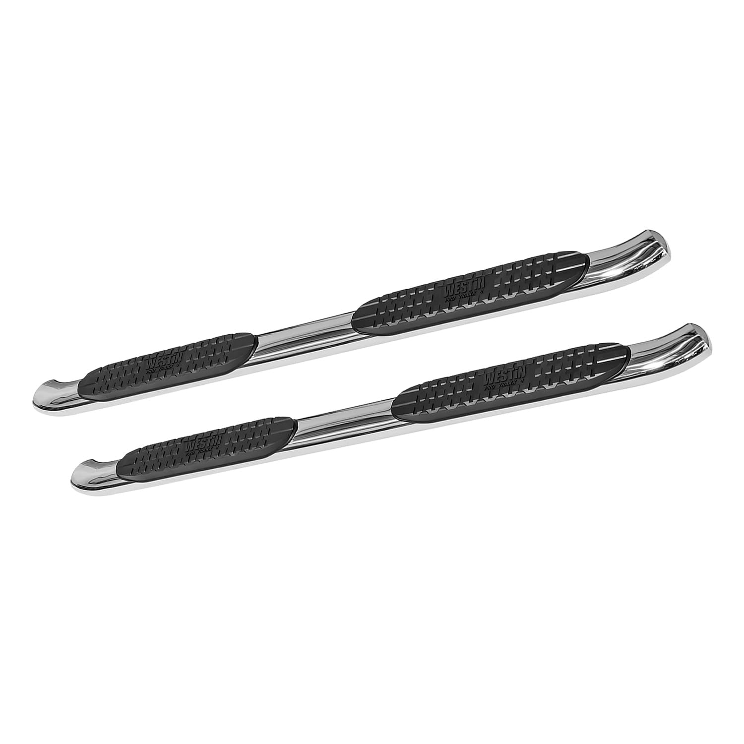 PRO TRAXX 4 Westin Oval Nerf Bars fits 2007-2013 Silverado Sierra 1500 2007-2014 Silverado Sierra 2500 3500HD Standard Cab Polished Pair