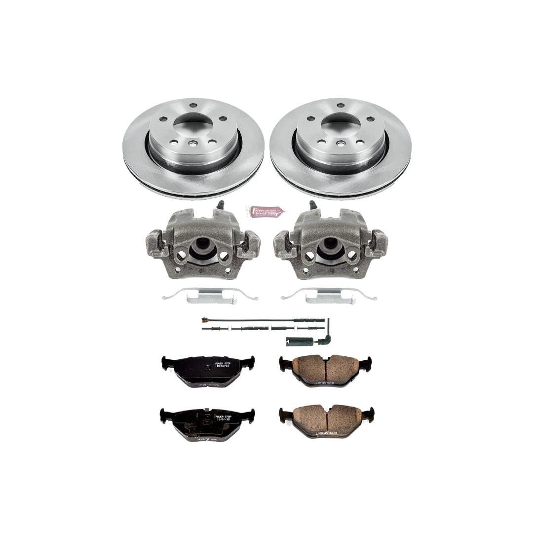 Power Stop KCOE2980 1-Click OE Replacement Brake Kit with Calipers For BMW 323Ci 2000, BMW 323i 1999-2000 Autospecialty [Model Specific]