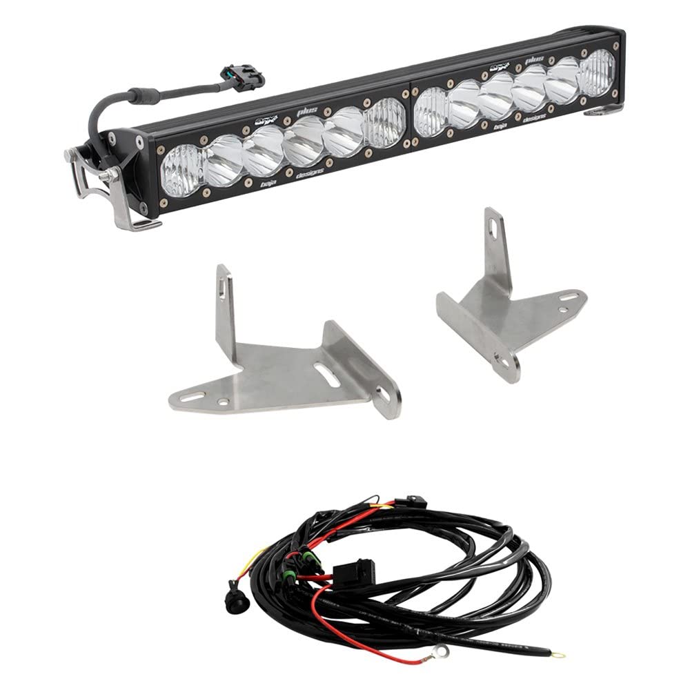 OnX6+ Baja Designs 20-Inch LED Bar Grille Light Kit for Subaru WRX/WRX STI 2018-2021 (Driving/Combo Lens; Amber)