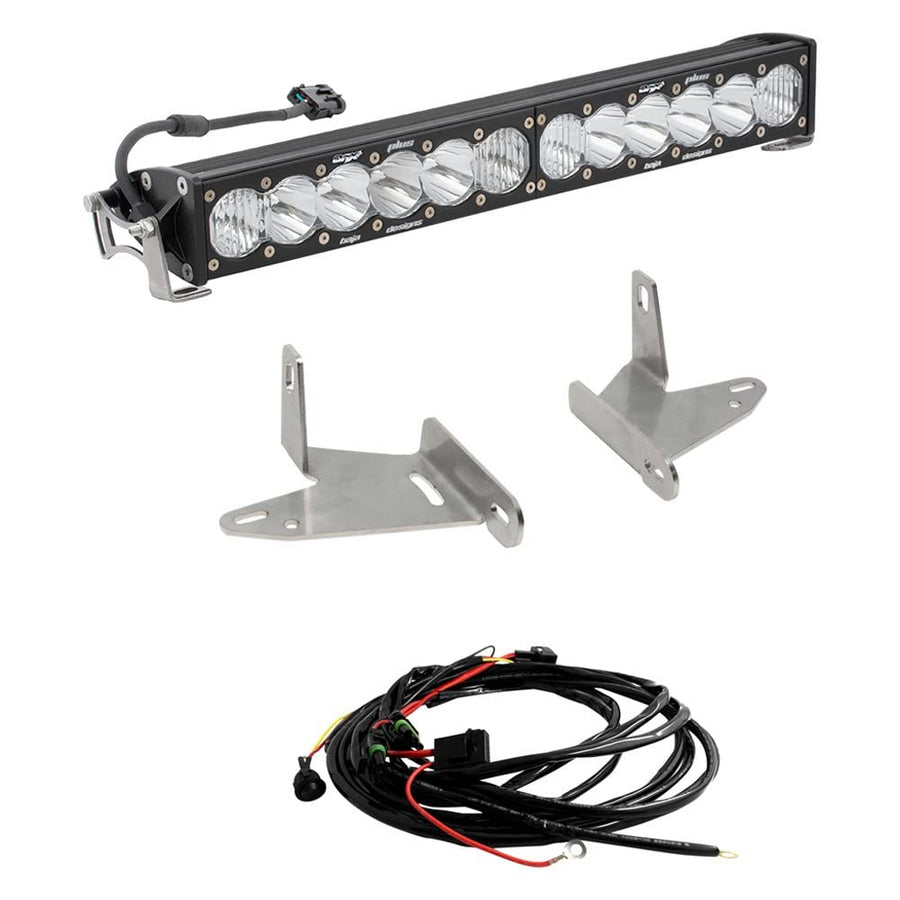 OnX6+ Baja Designs 20-Inch LED Bar Grille Light Kit for Subaru WRX/WRX STI 2018-2021 (Driving/Combo Lens; Amber)