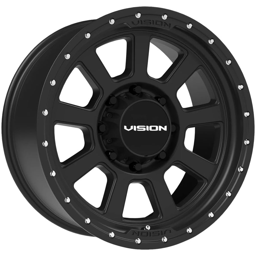 350 OJOS Vision Custom Wheel - 20x9, -12 Offset, 8x170 Bolt Pattern, 125.2mm Hub - Satin Black Rim