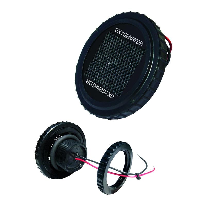 T-H Marine Pro Oxygenator Live Well Flush Mount - Silent Operation, Automatic Oxygen Generator for Freshwater Fishing, Boost Fish Survival Rates by 35%, Easy Install for 10-20 Gallon Livewells