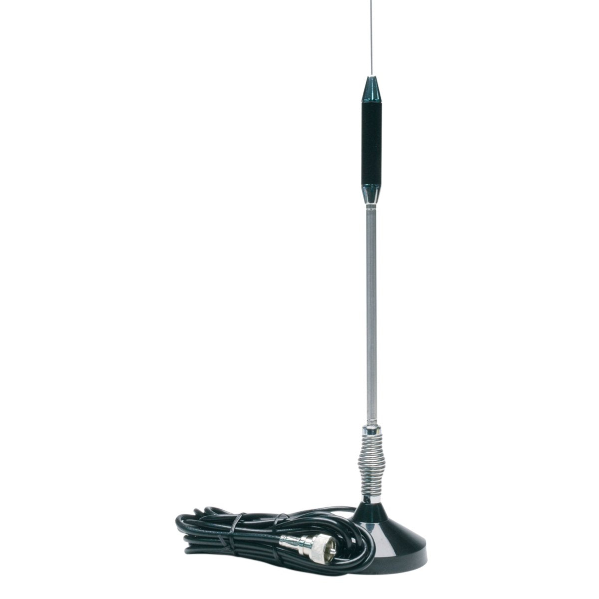 24" Magnet Mount RoadPro (RP-711) Stainless Steel CB Antenna Kit, Black