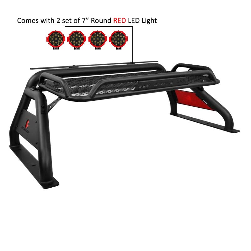 Atlas Black Horse Roll Bar Kit Compatible with 2015-2023 Toyota Tacoma-ATRB-TOTAB-PLR