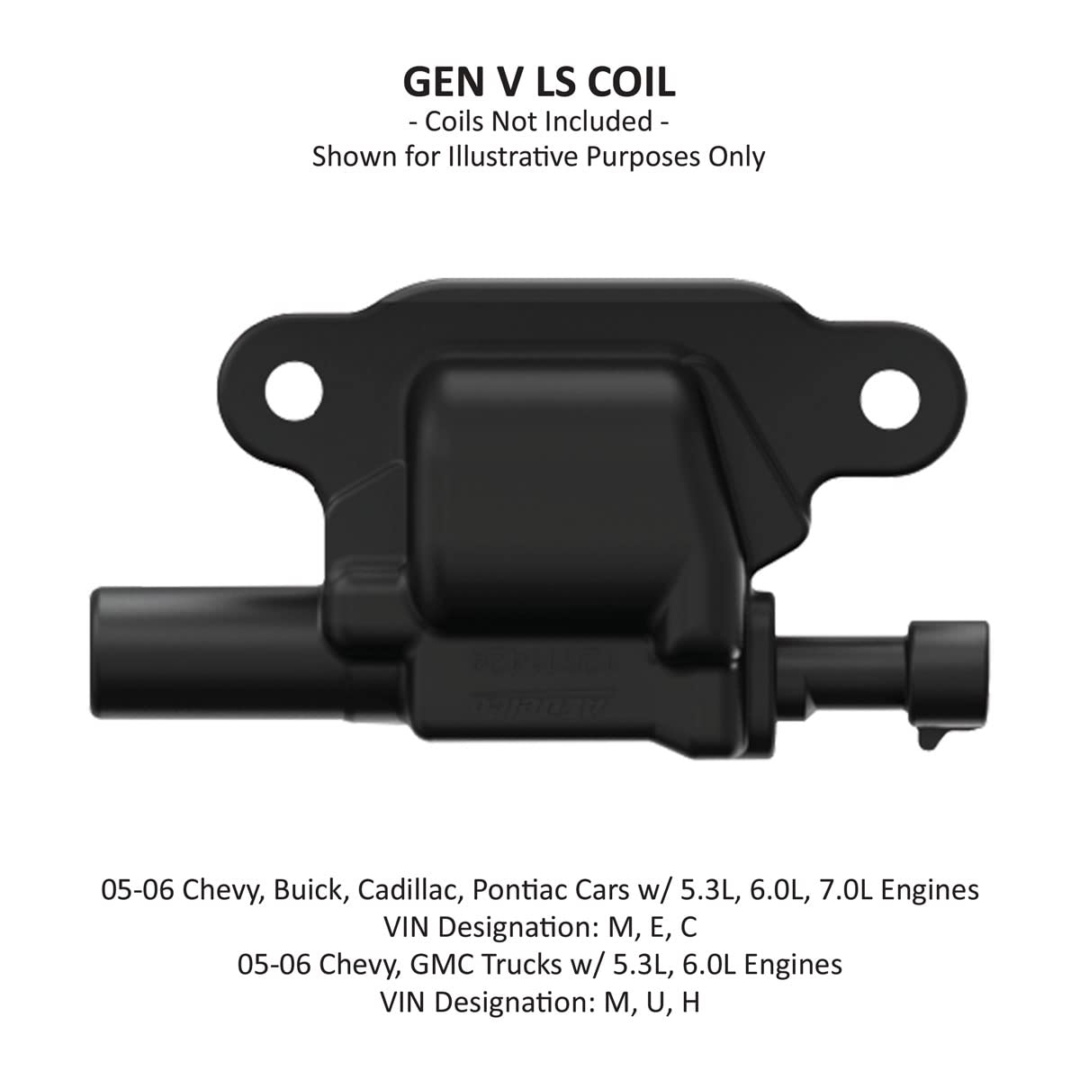 Holley EFI 561-130 Remote Relocation Bracket Igntion Coil, Black Finish, Pair