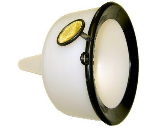 Funnel King WirthCo 144 oz. Extra Heavy Duty Polyethylene Funnel - Chemical Resistant, Anti-Splash, with Removable Filter (90190)