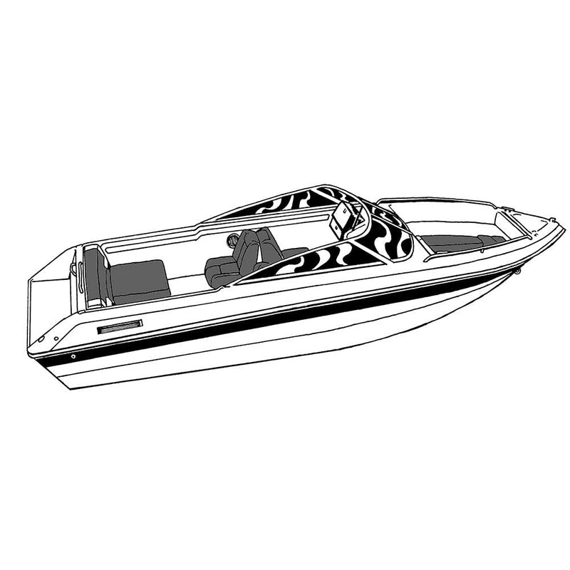 CARVER Boat Cover V-21 I/O PG Gray