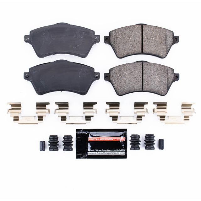 Power Stop Z23-926 Z23 Evolution Sport Carbon Fiber Infused Ceramic Brake Pads with Hardware For Land Rover Freelander 2002-2005 [Model Specific]