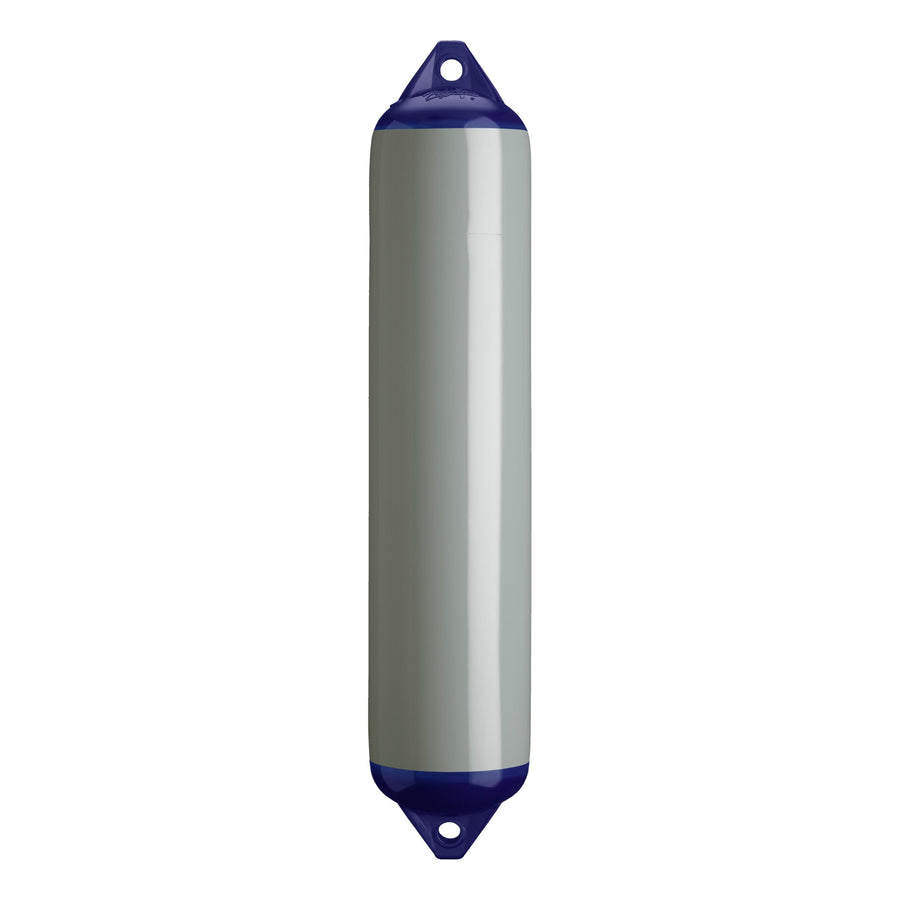 F-4 Standard Polyform Boat Fender Blue Ropehold - Grey