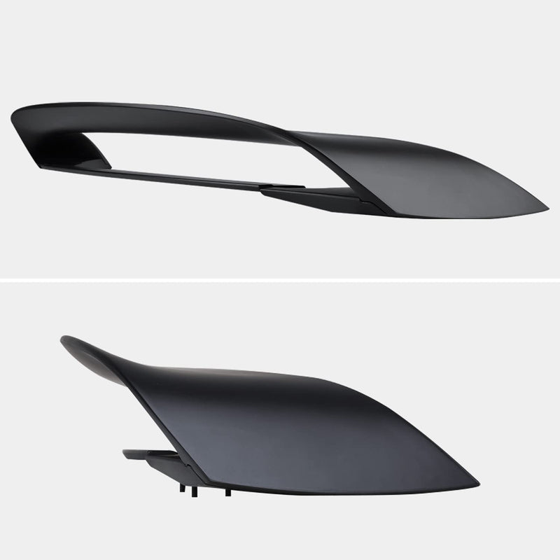 Spec-D Tuning GT350 Style Matte Black Upper and Lower ABS Rear Trunk Spoiler Compatible with 2015-2022 Ford Mustang Models