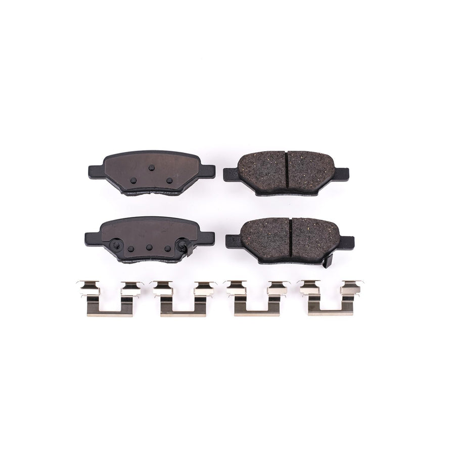 Power Stop Front Brake Kit For Chevrolet Cobalt 2005-08 |HHR 2008-10 |Malibu 2004-12 |G6 2005-10 |Pontiac G5 2007-10 |Pontiac Pursuit 2006 - Ceramic Brake Pads With Installation Hardware, 17-1033