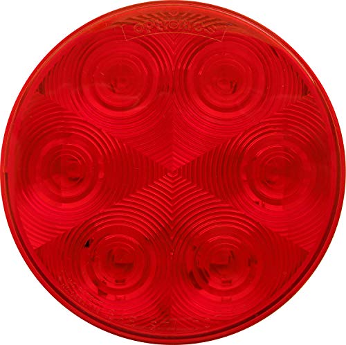 4" Round Optronics STL13RBP Sealed LED Stop/Turn/Tail Light, Red