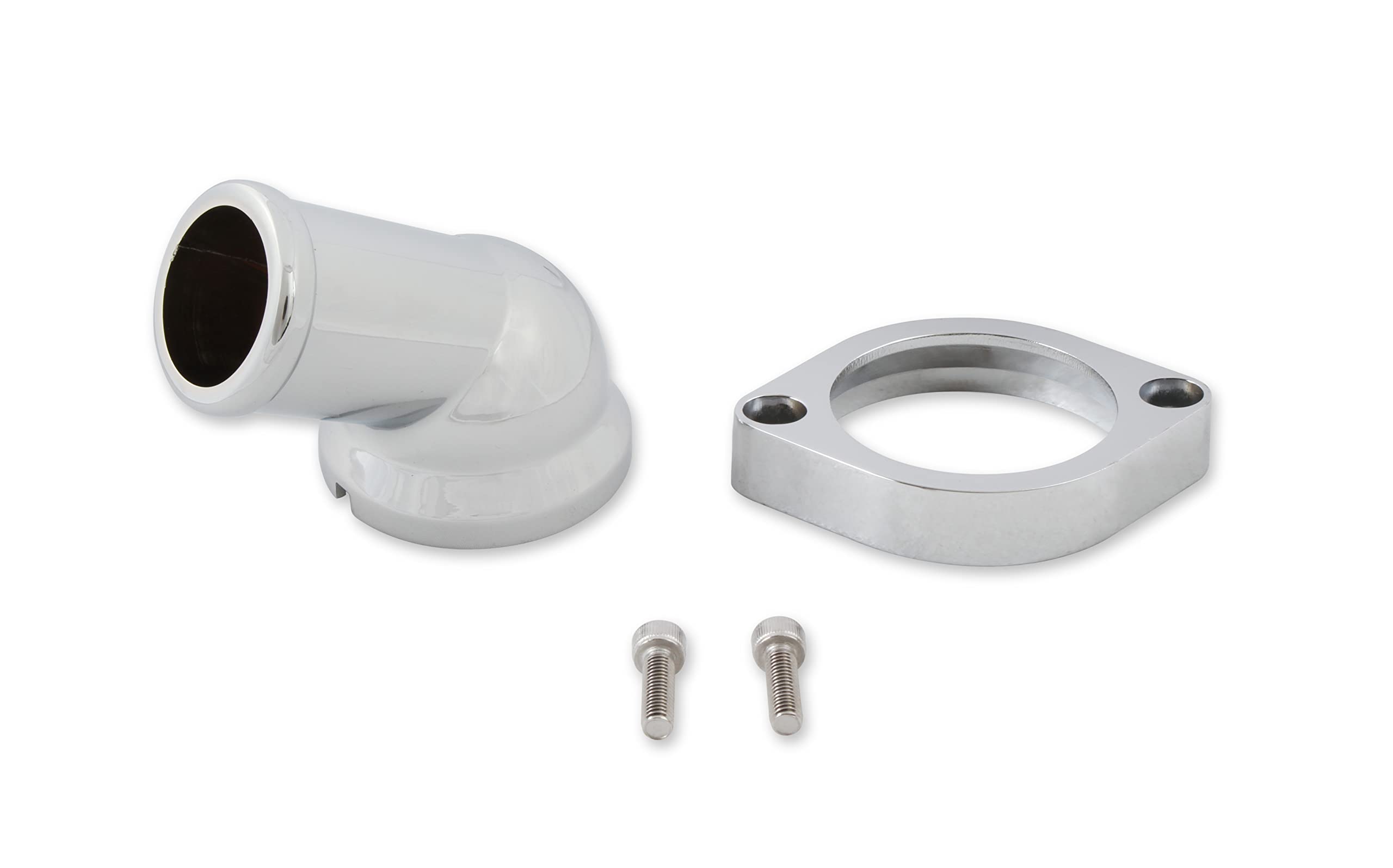 Chrome Swivel Adjustable Water Neck Outlet Mr. Gasket 2670 for GM/Chevrolet LS Engine
