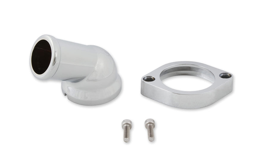 Chrome Swivel Adjustable Water Neck Outlet Mr. Gasket 2670 for GM/Chevrolet LS Engine