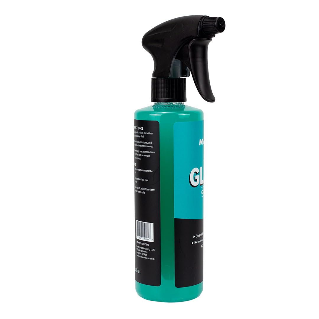 Universal Maxshine 16oz Glass Cleaner – Streak-Free Car Window Cleaner – Ammonia-Free Auto Glass Spray for Tinted Windows, Mirrors & Windshields – Removes Grime, Grease & Haze